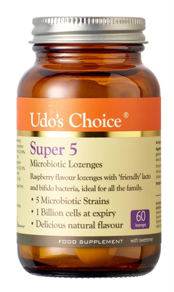 Udo's Super 5 Microbiotic 60 Lozenges