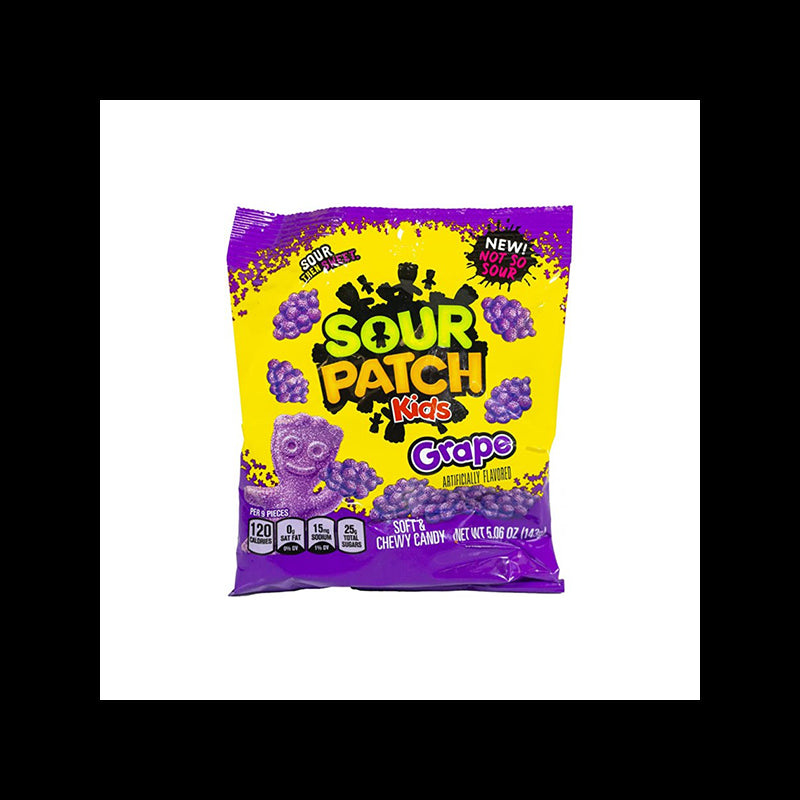 USA Sour Patch Kids Grape Share Bag - 141g