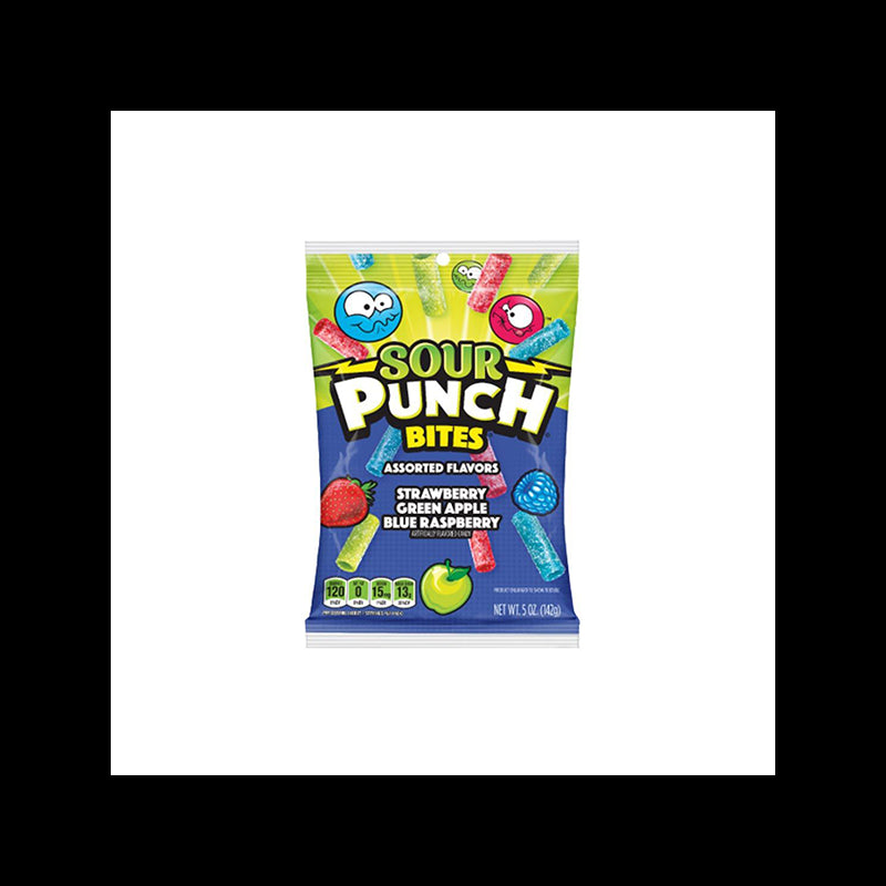 USA Sour Punch Bites Assorted Flavours Share Bags - 142g