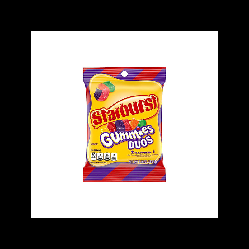 USA Starburst Gummy Duos Share Bag - 164g