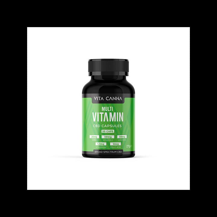 Vita Canna 1000mg Broad Spectrum CBD Vegan Capsules - 50 Caps