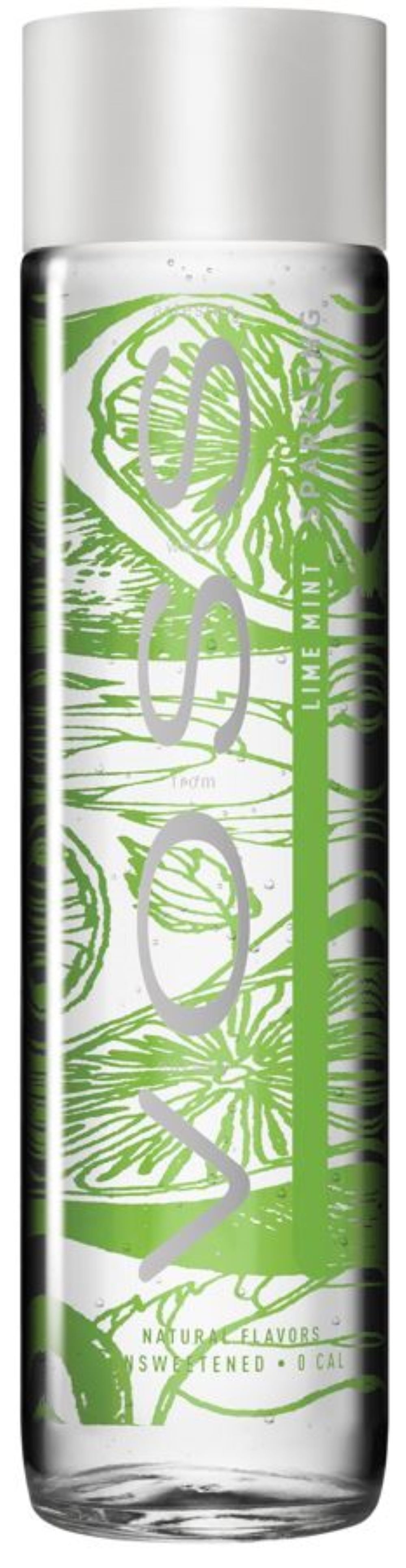 Voss Lime & Mint Sparkling 375ml Glass