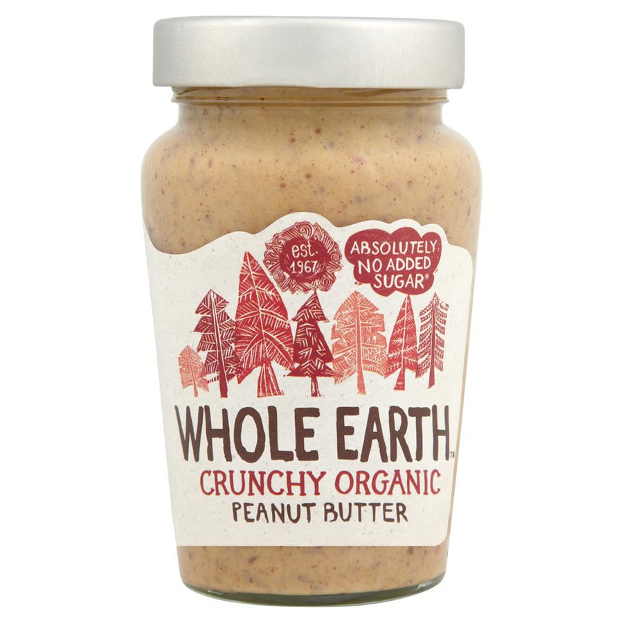 Whole Earth Crunchy Organic Peanut Butter 340g