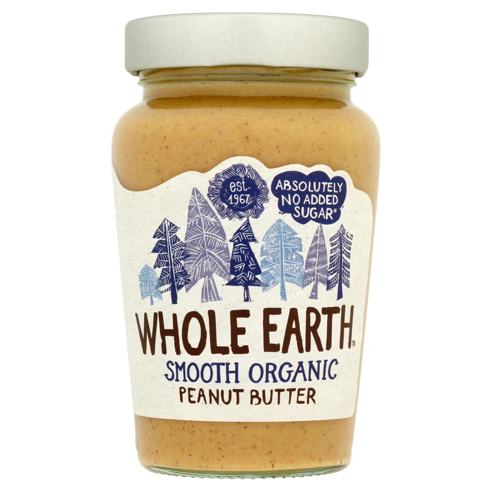 Whole Earth Smooth Organic Peanut Butter 340g