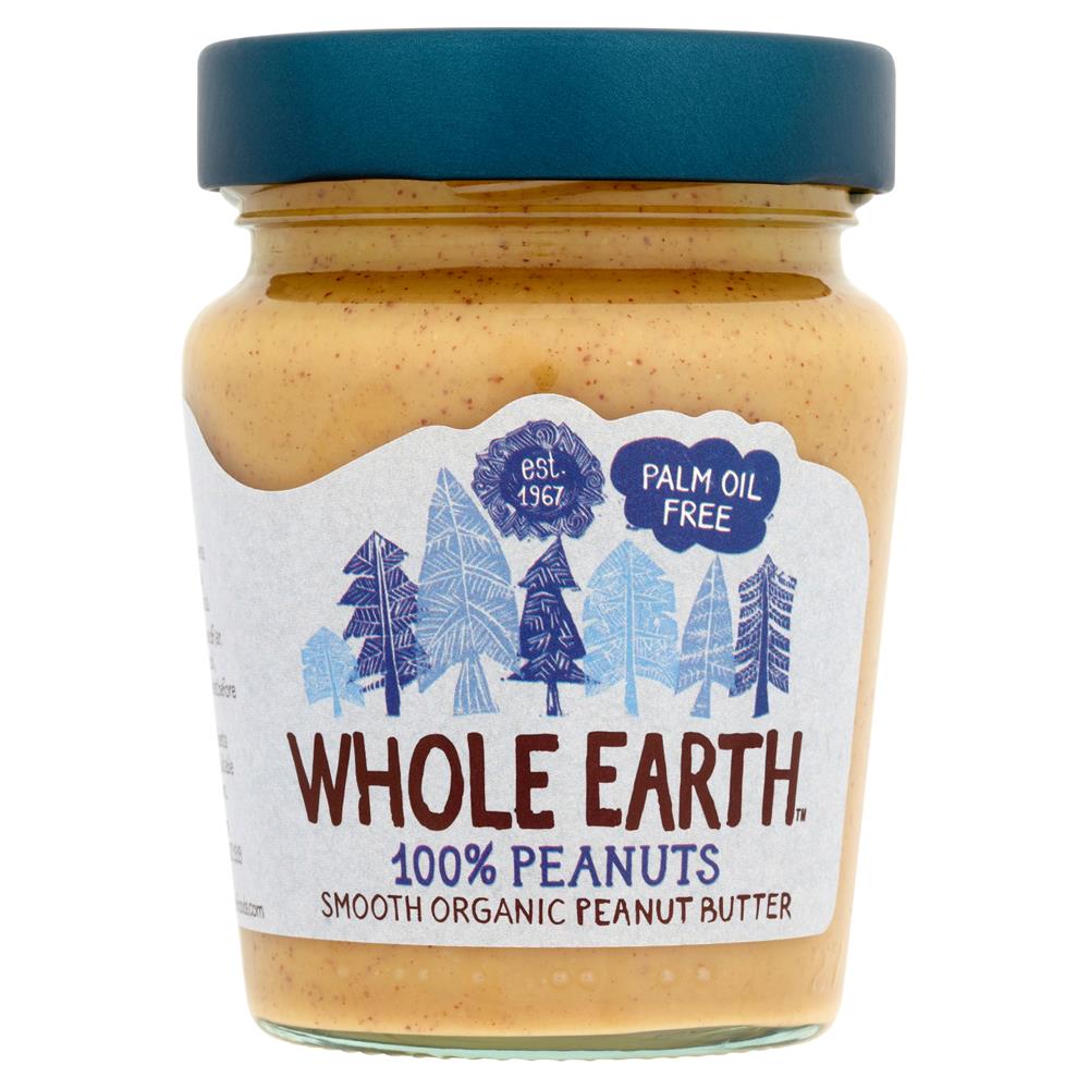 Whole Earth 100% Peanuts Smooth Organic Peanut Butter 227g