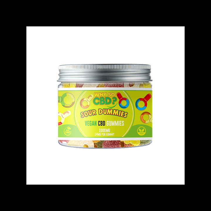 Why So CBD? 1000mg Broad Spectrum CBD Small Vegan Gummies - 11 Flavours