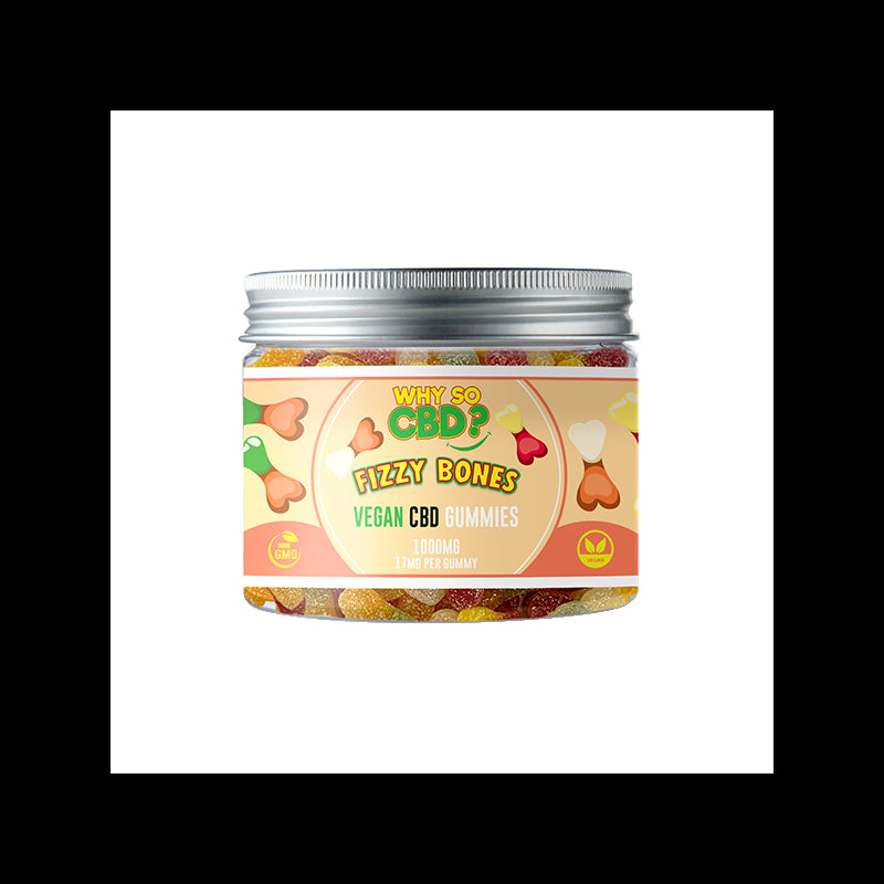 Why So CBD? 1000mg Broad Spectrum CBD Small Vegan Gummies - 11 Flavours