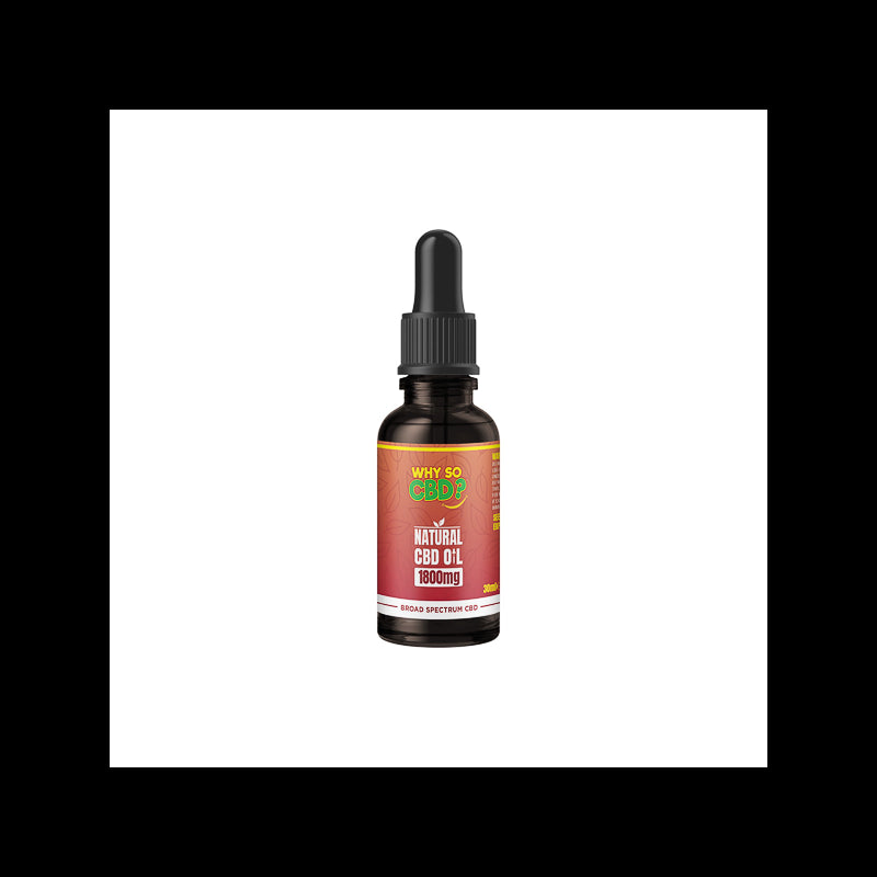 Why So CBD? 1800mg Broad-Spectrum CBD Natural Oil - 30ml