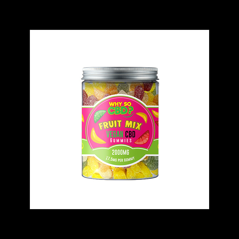 Why So CBD? 2000mg CBD Large Vegan Gummies - 11 Flavours