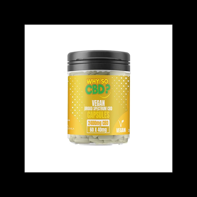 Why So CBD? 2400mg CBD Vegan Capsules - 60 Caps