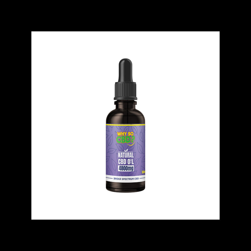 Why So CBD? 4800mg Broad-Spectrum CBD Natural Oil - 50ml