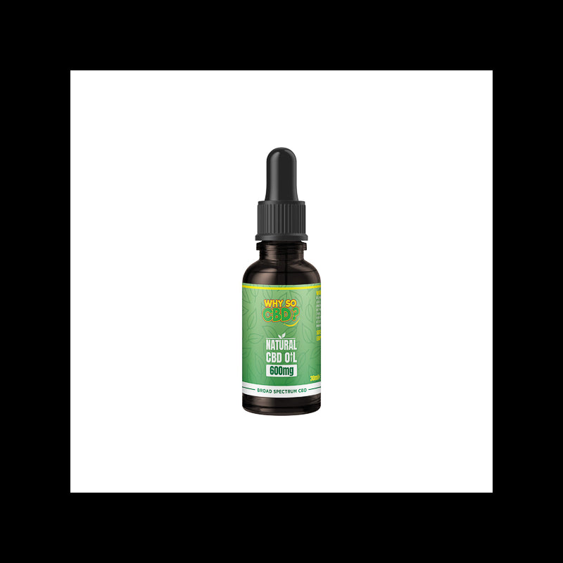 Why So CBD? 600mg Broad-Spectrum CBD Natural Oil - 30ml