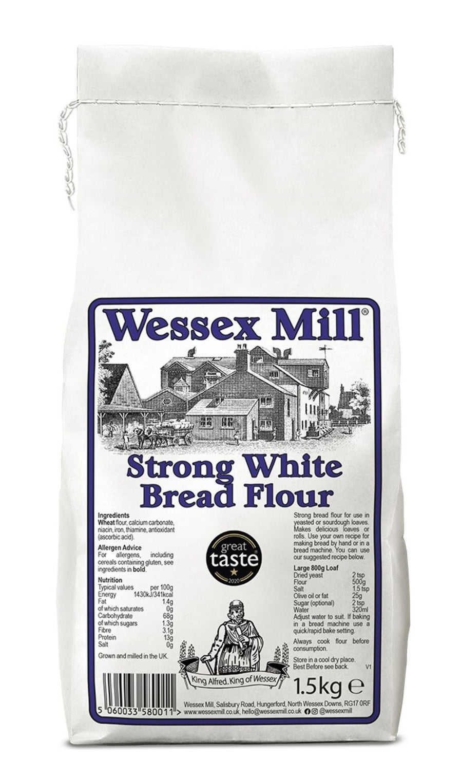 Strong White Bread Flour 1.5Kg