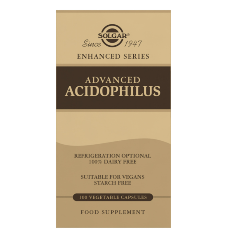 Solgar Advanced Acidophilus Vegetable Capsules - Pack of 100